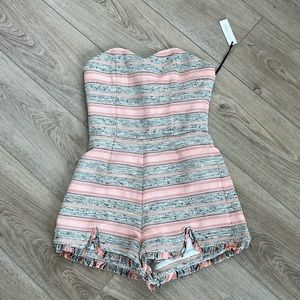 NWT Lovers + Friends Rise n Shine Sleeveless Romper in XS